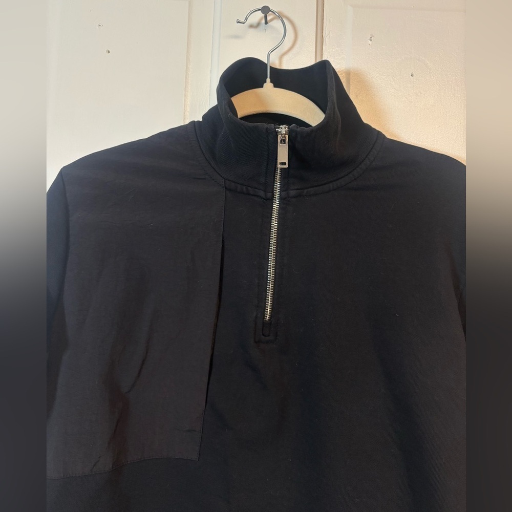Zara Black Quarter Zip Sweatshirt - Picture 3 of 6